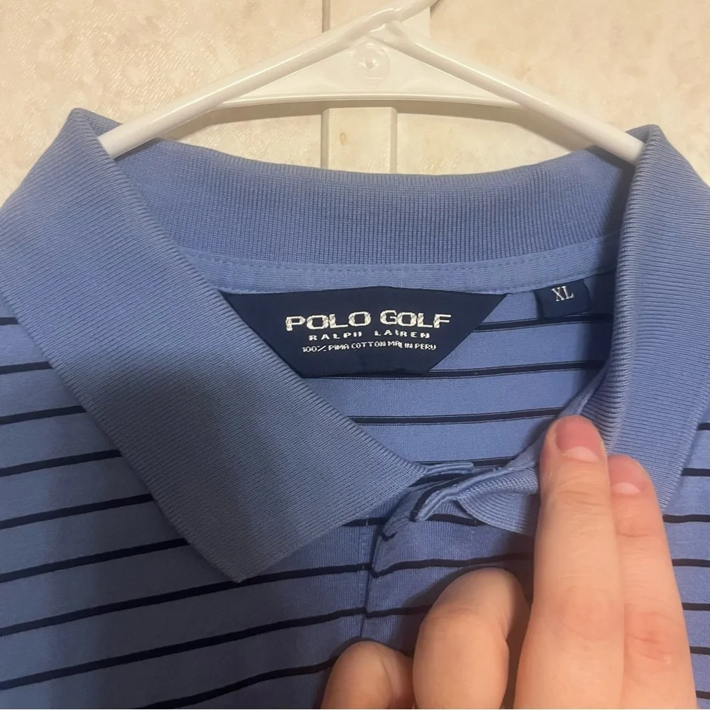 Ralph Lauren‎ Navy Striped Polo Shirt